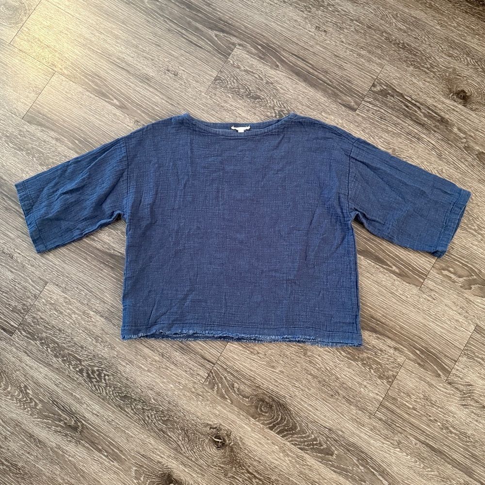 Eileen Fisher Linen Cotton Boxy Top